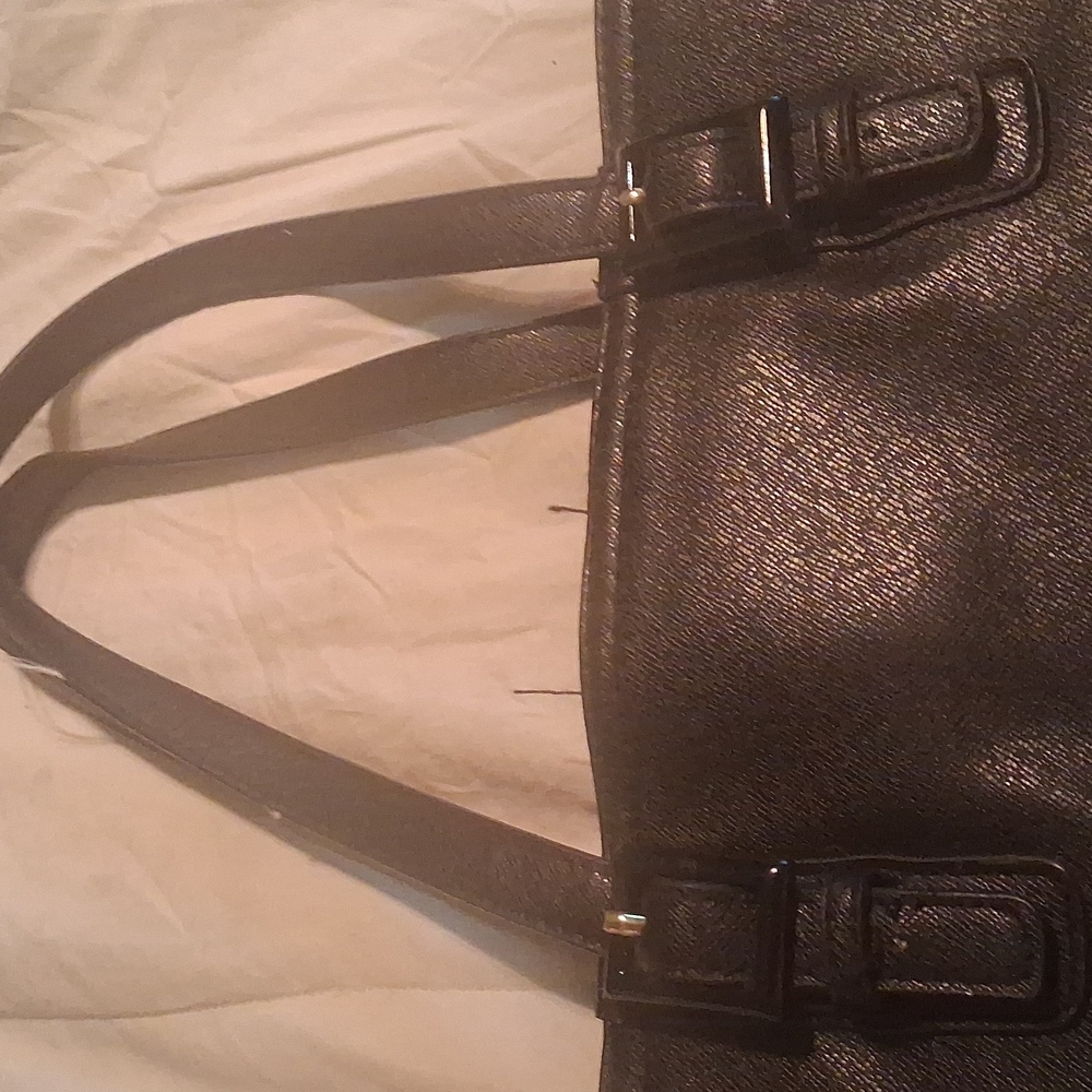 Merona Black Tote Bag Nwot - Picture 4 of 8